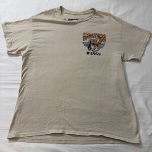 Hooters Country Club Golf Graphic T-Shirt Beige Ripple Junction Size Large